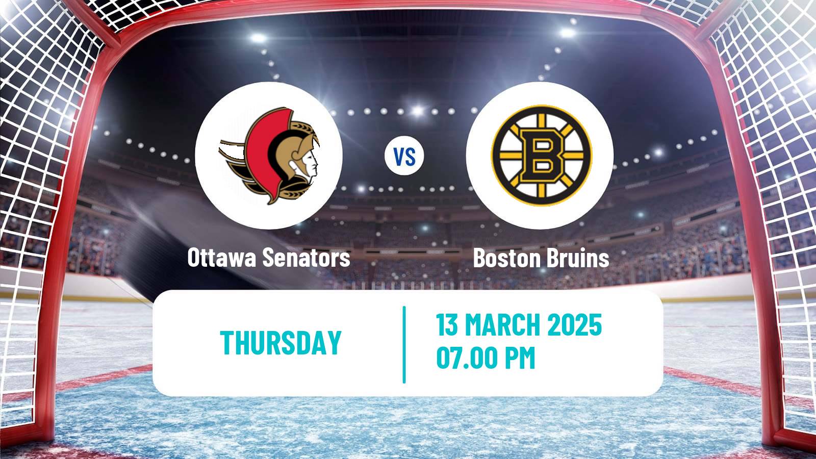Hockey NHL Ottawa Senators - Boston Bruins