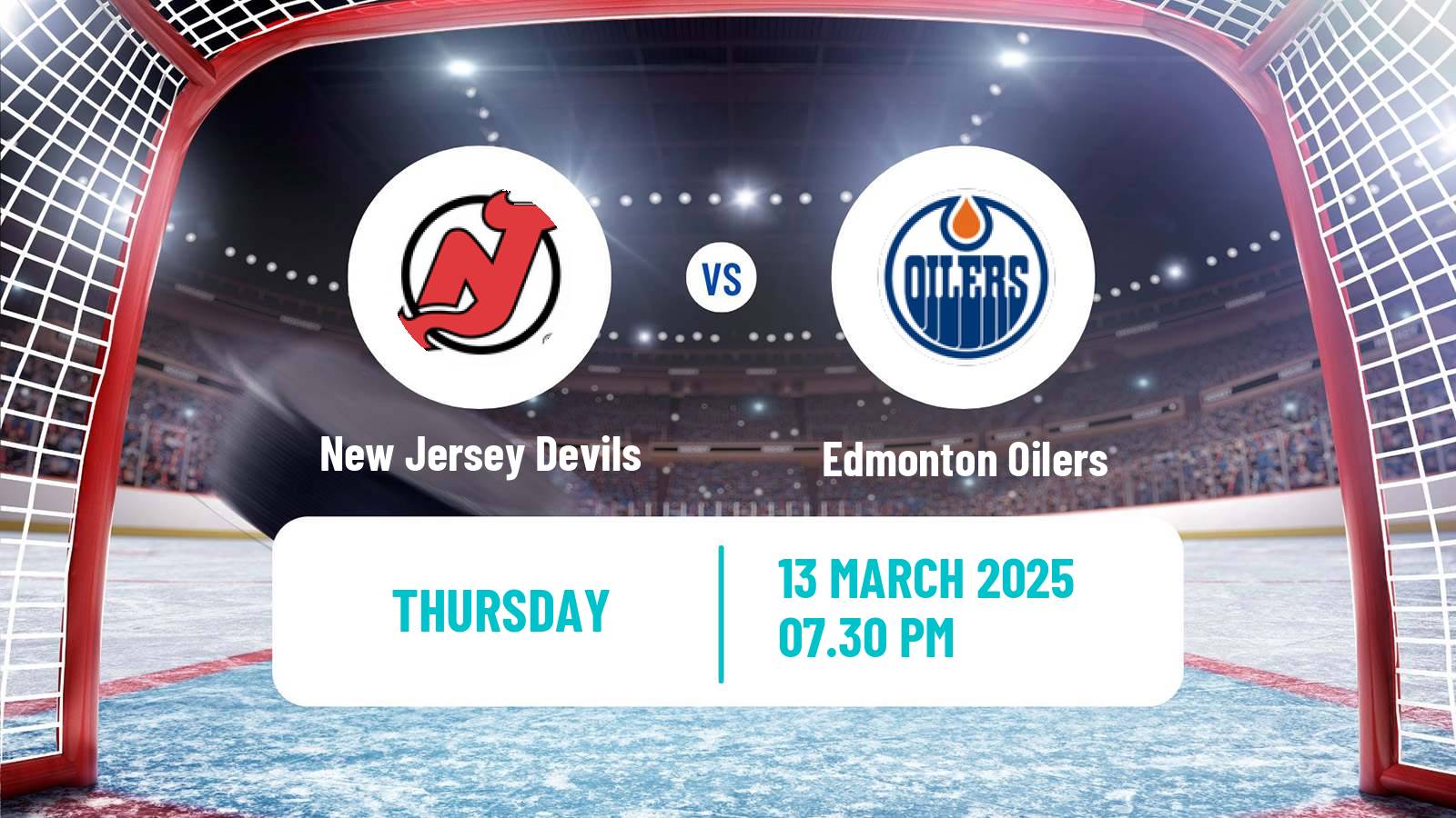 Hockey NHL New Jersey Devils - Edmonton Oilers