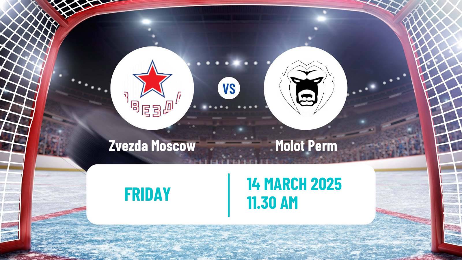 Hockey VHL Zvezda Moscow - Molot Perm