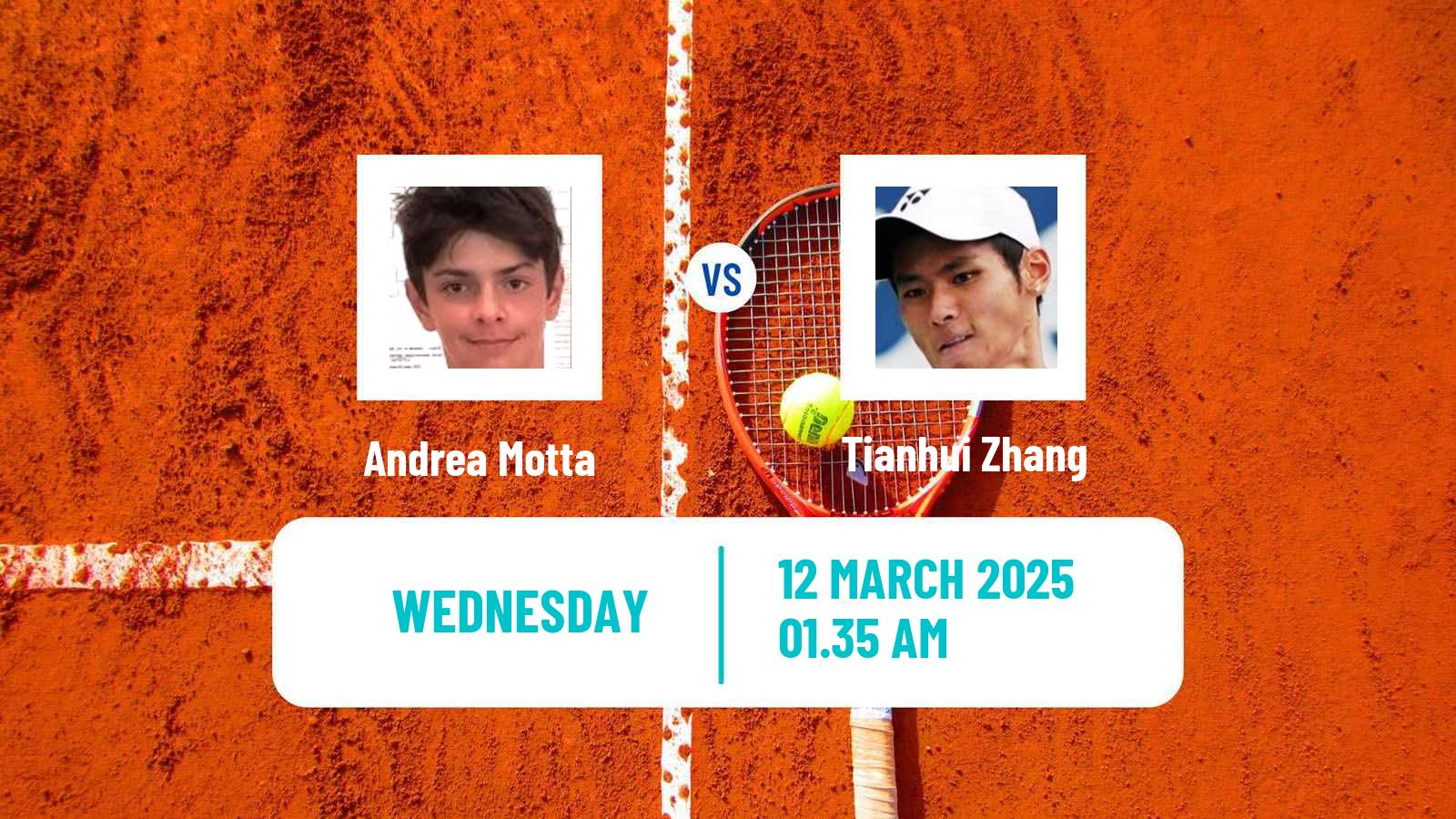 Tennis ITF M25 Luan Men Andrea Motta - Tianhui Zhang