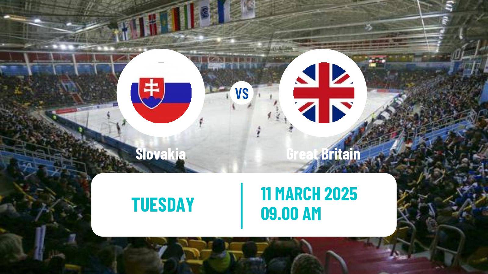 Bandy Bandy World Championship B Slovakia - Great Britain