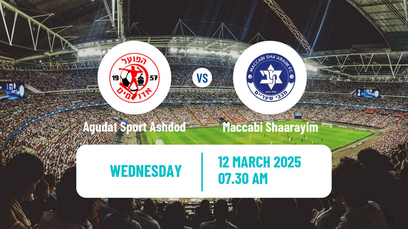Soccer Israeli Liga Alef South Agudat Sport Ashdod - Maccabi Shaarayim