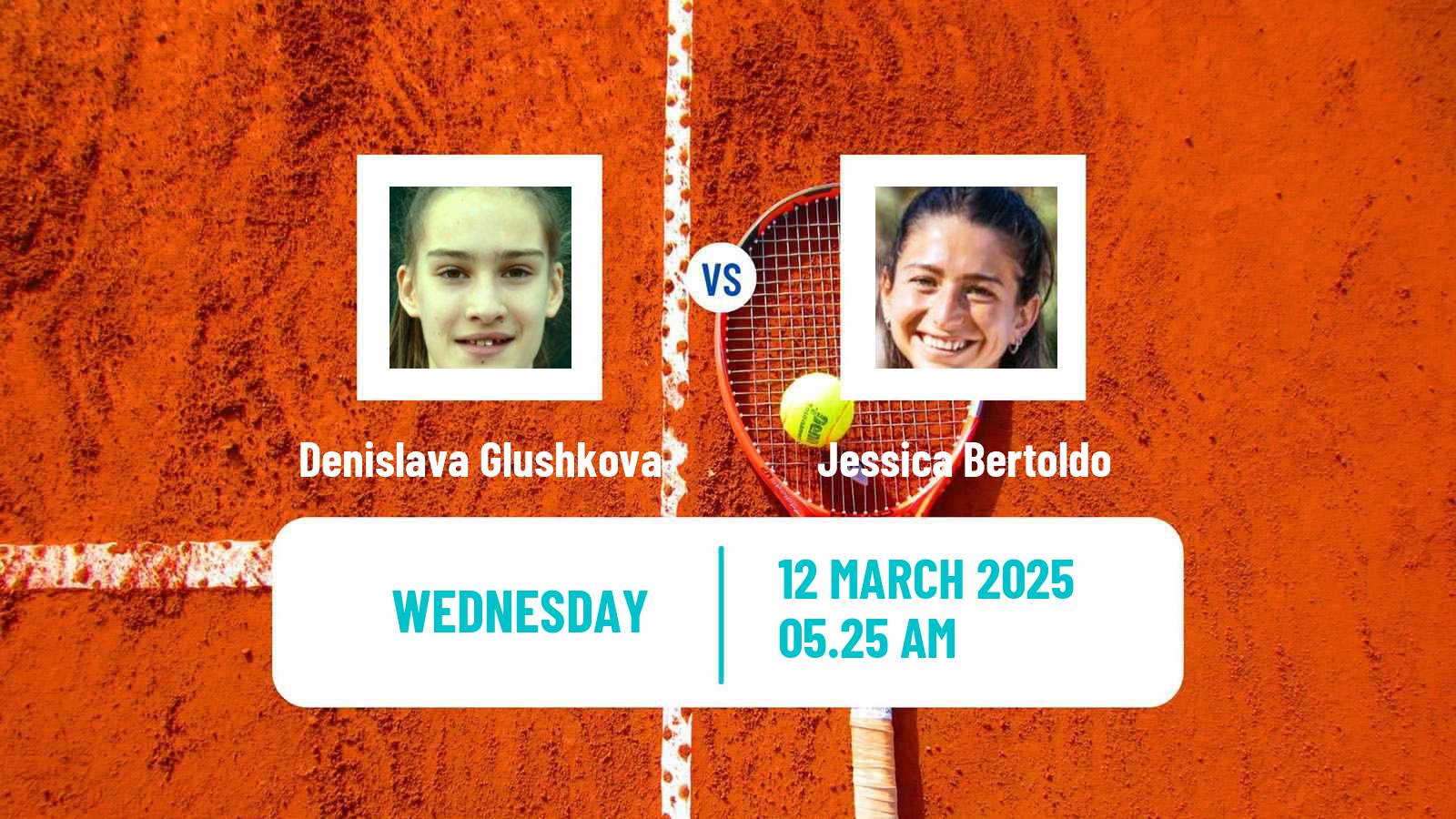 Tennis ITF W15 Antalya 37 Women 2025 Denislava Glushkova - Jessica Bertoldo