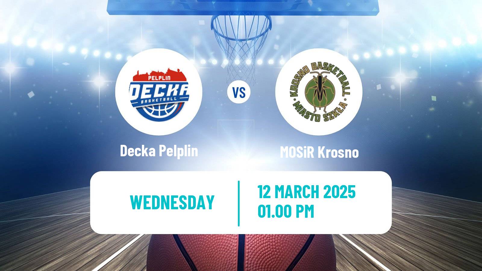Basketball Polish 1 Liga Basketball Decka Pelplin - MOSiR Krosno