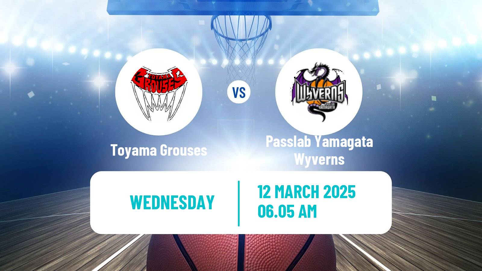 Basketball Japan B2 League Basketball Toyama Grouses - Passlab Yamagata Wyverns
