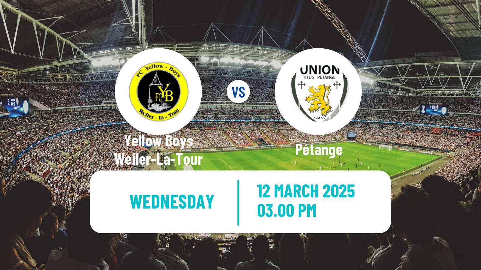 Soccer Luxembourg Cup Yellow Boys Weiler-La-Tour - Pétange