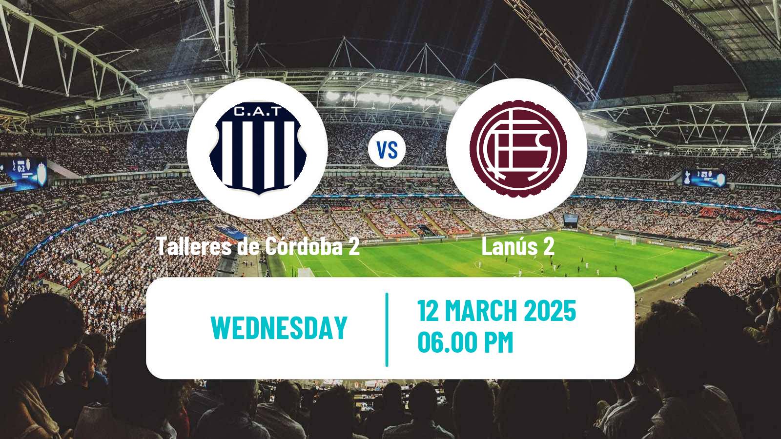 Soccer Argentinian Reserve League Talleres de Córdoba 2 - Lanús 2
