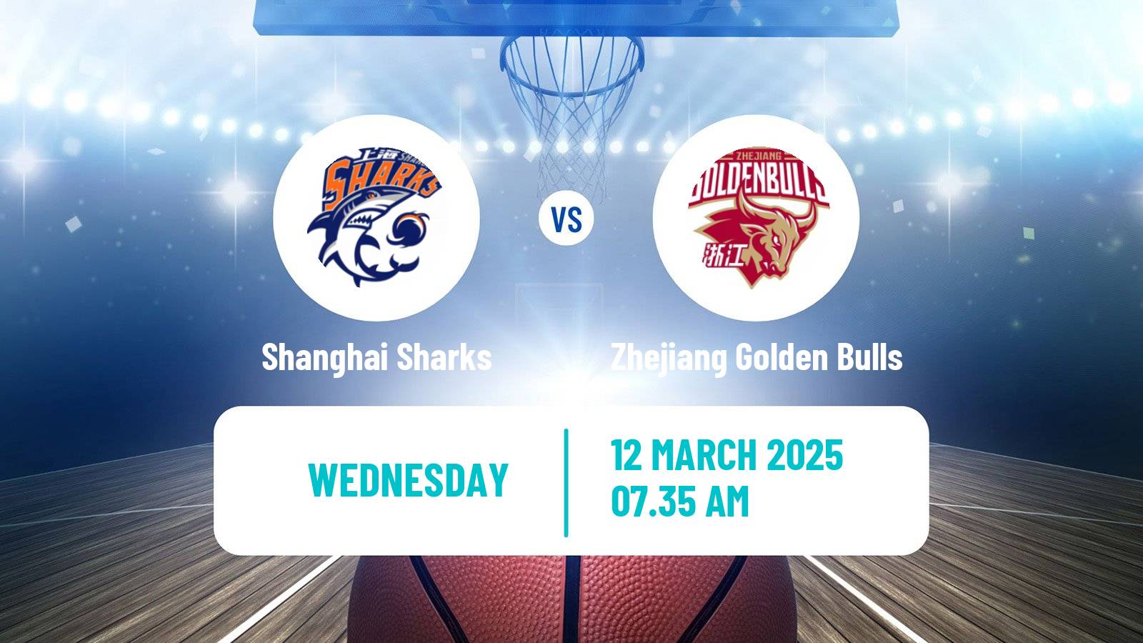 Basketball CBA Shanghai Sharks - Zhejiang Golden Bulls