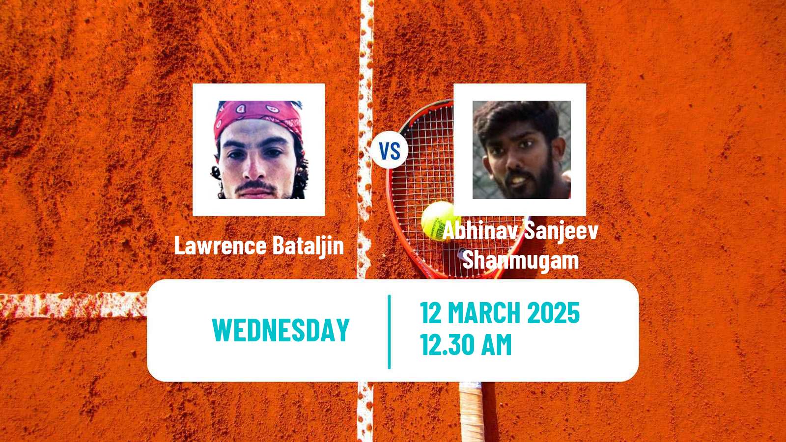 Tennis ITF M15 Chandigarh Men Lawrence Bataljin - Abhinav Sanjeev Shanmugam