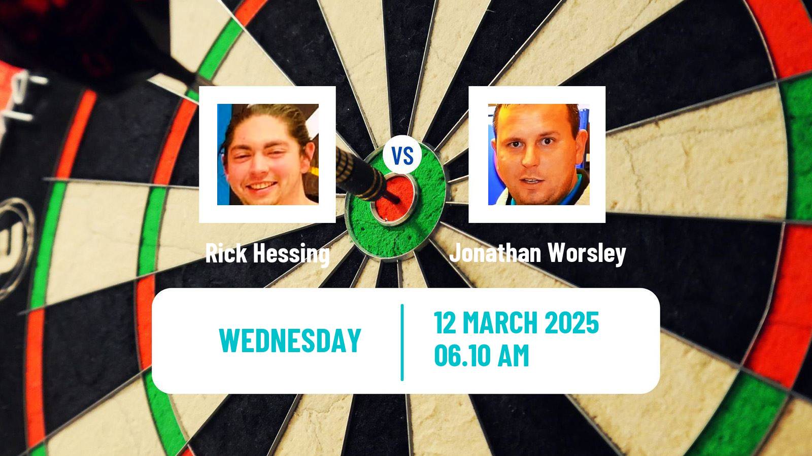 Darts Modus Super Series Rick Hessing - Jonathan Worsley