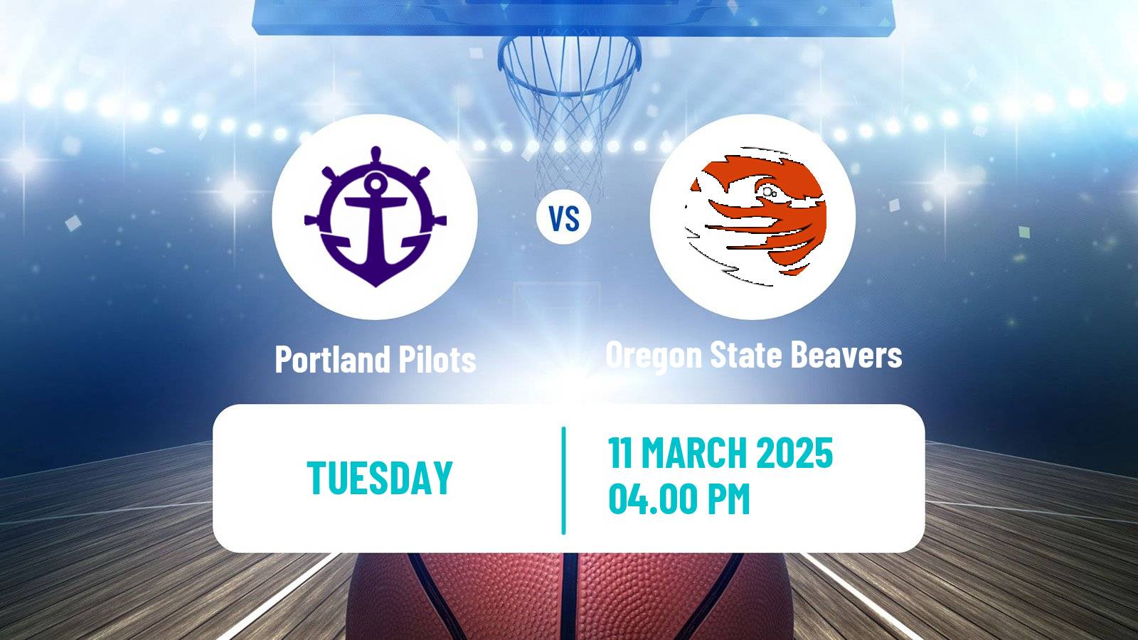 Basketball NCAA College Basketball Women Portland Pilots - Oregon State Beavers