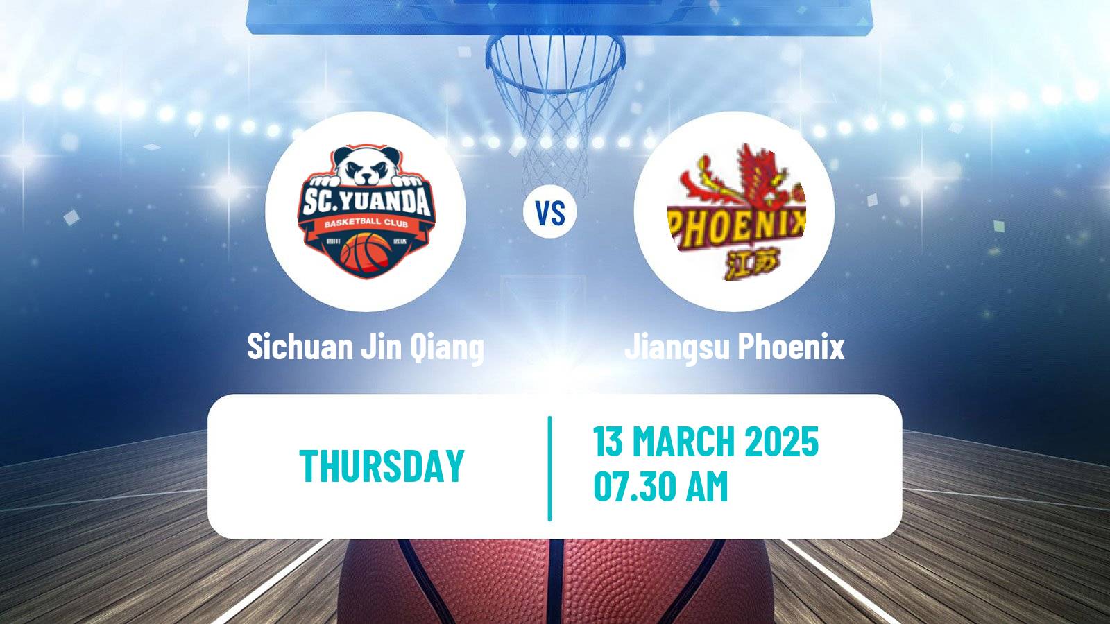 Basketball WCBA Sichuan Jin Qiang - Jiangsu Phoenix