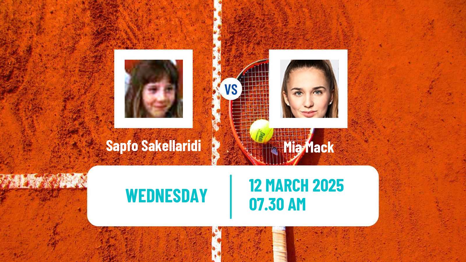 Tennis ITF W15 Monastir 10 Women Sapfo Sakellaridi - Mia Mack