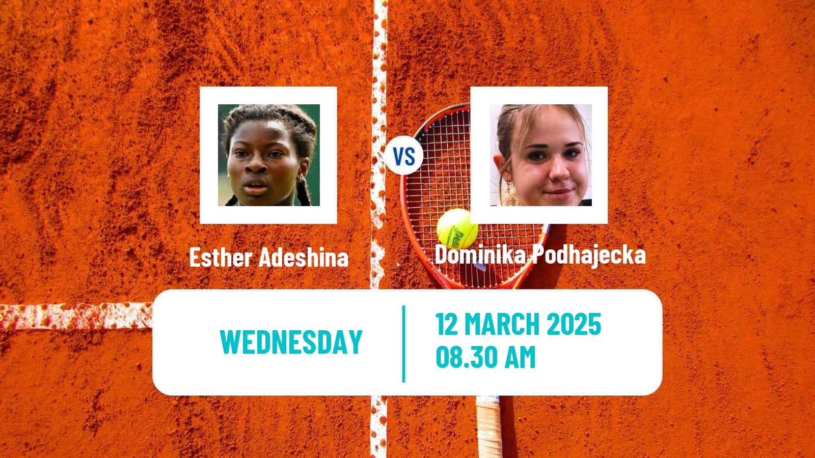 Tennis ITF W15 Monastir 10 Women Esther Adeshina - Dominika Podhajecka