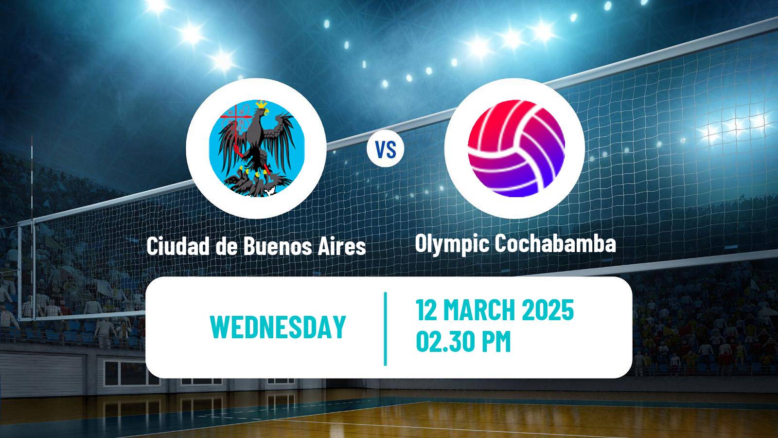 Volleyball South American Club Championship Volleyball Ciudad de Buenos Aires - Olympic Cochabamba