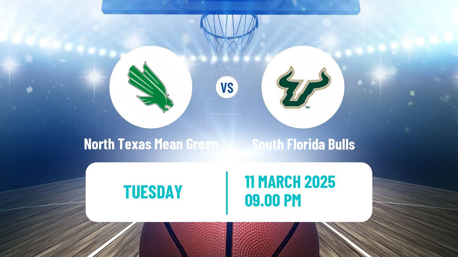 Basketball NCAA College Basketball Women North Texas Mean Green - South Florida Bulls
