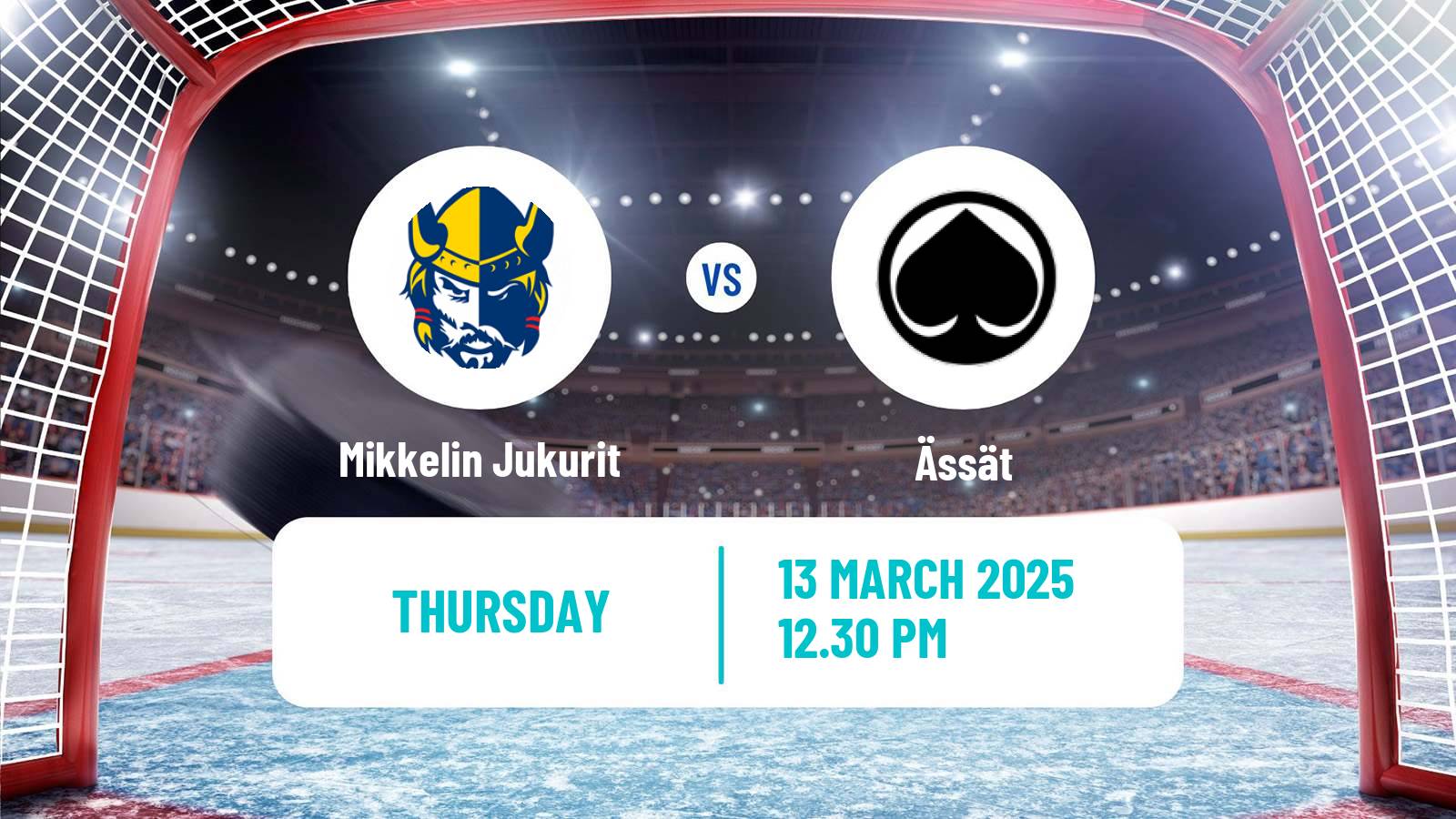 Hockey Finnish SM-liiga Mikkelin Jukurit - Ässät