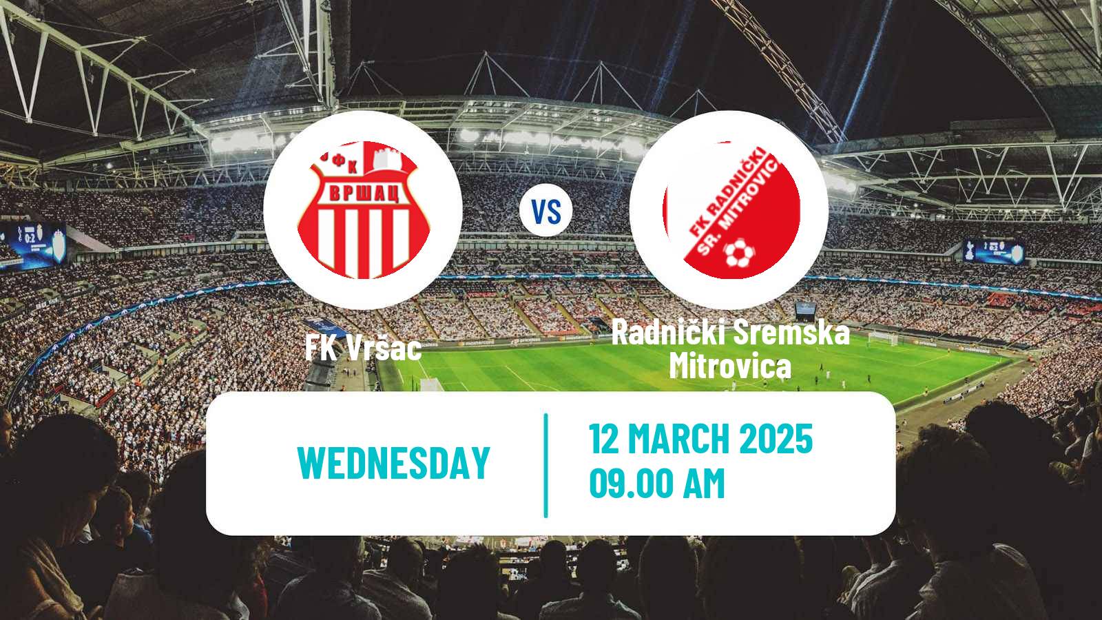 Soccer Serbian Prva Liga Vršac - Radnički Sremska Mitrovica