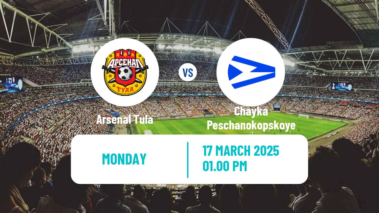 Soccer Russian FNL Arsenal Tula - Chayka Peschanokopskoye