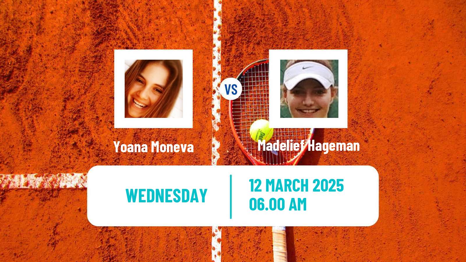 Tennis ITF W15 Sharm Elsheikh 7 Women 2025 Yoana Moneva - Madelief Hageman