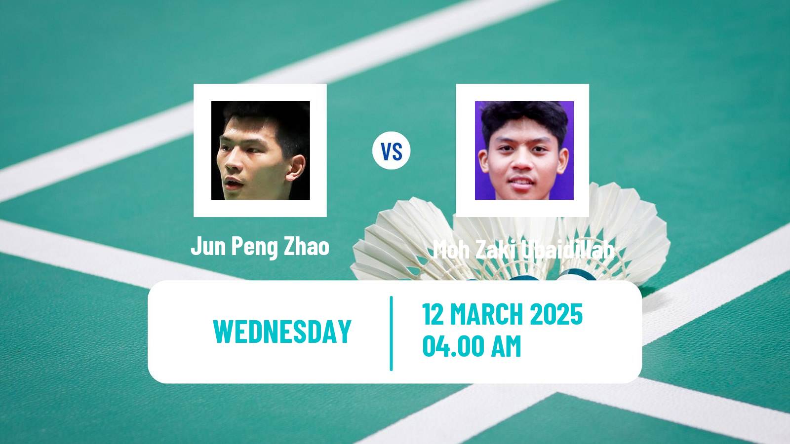 Badminton BWF World Tour China Masters Men Jun Peng Zhao - Moh Zaki Ubaidillah