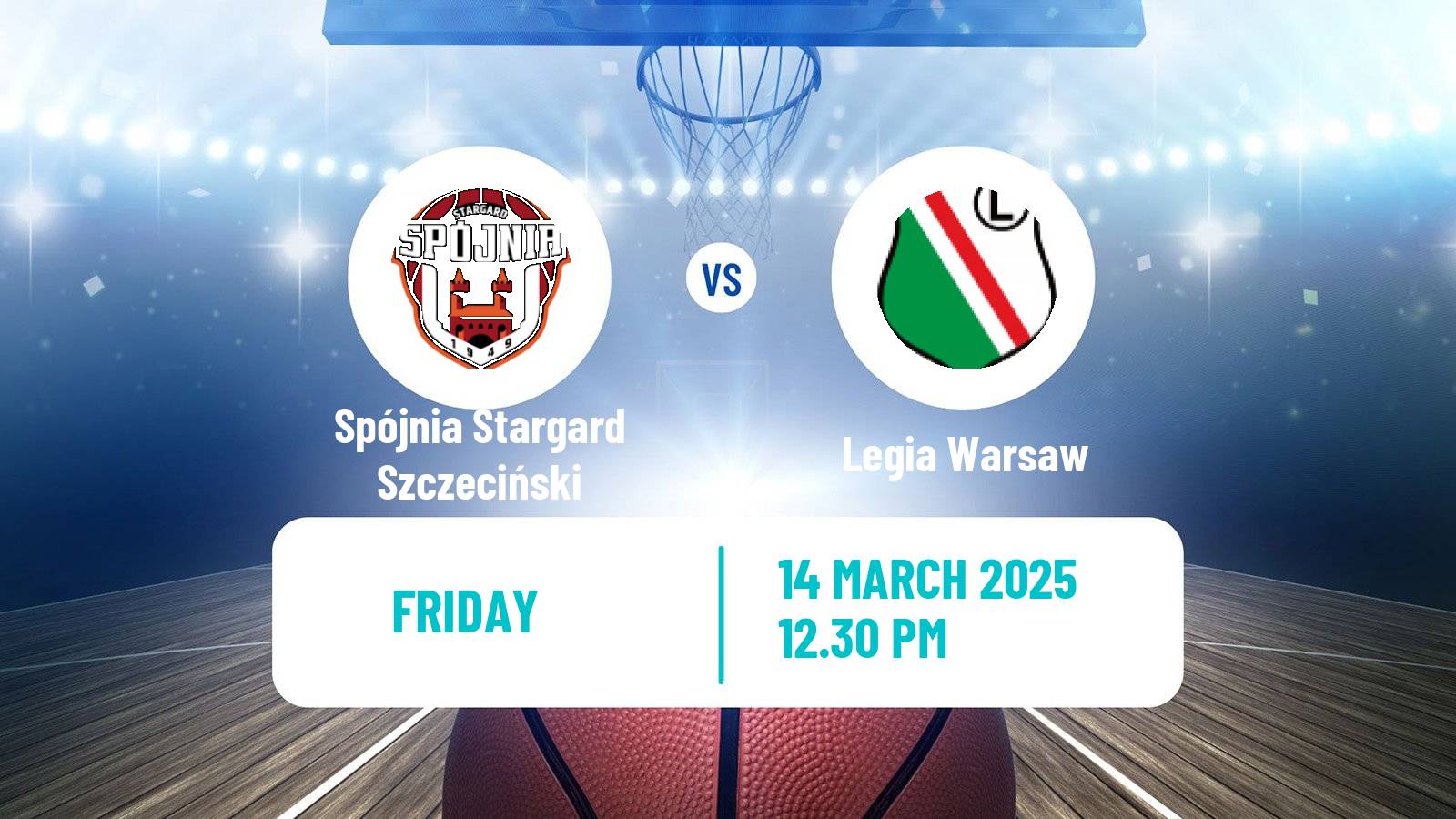 Basketball Polish Basket Liga Spójnia Stargard Szczeciński - Legia Warsaw
