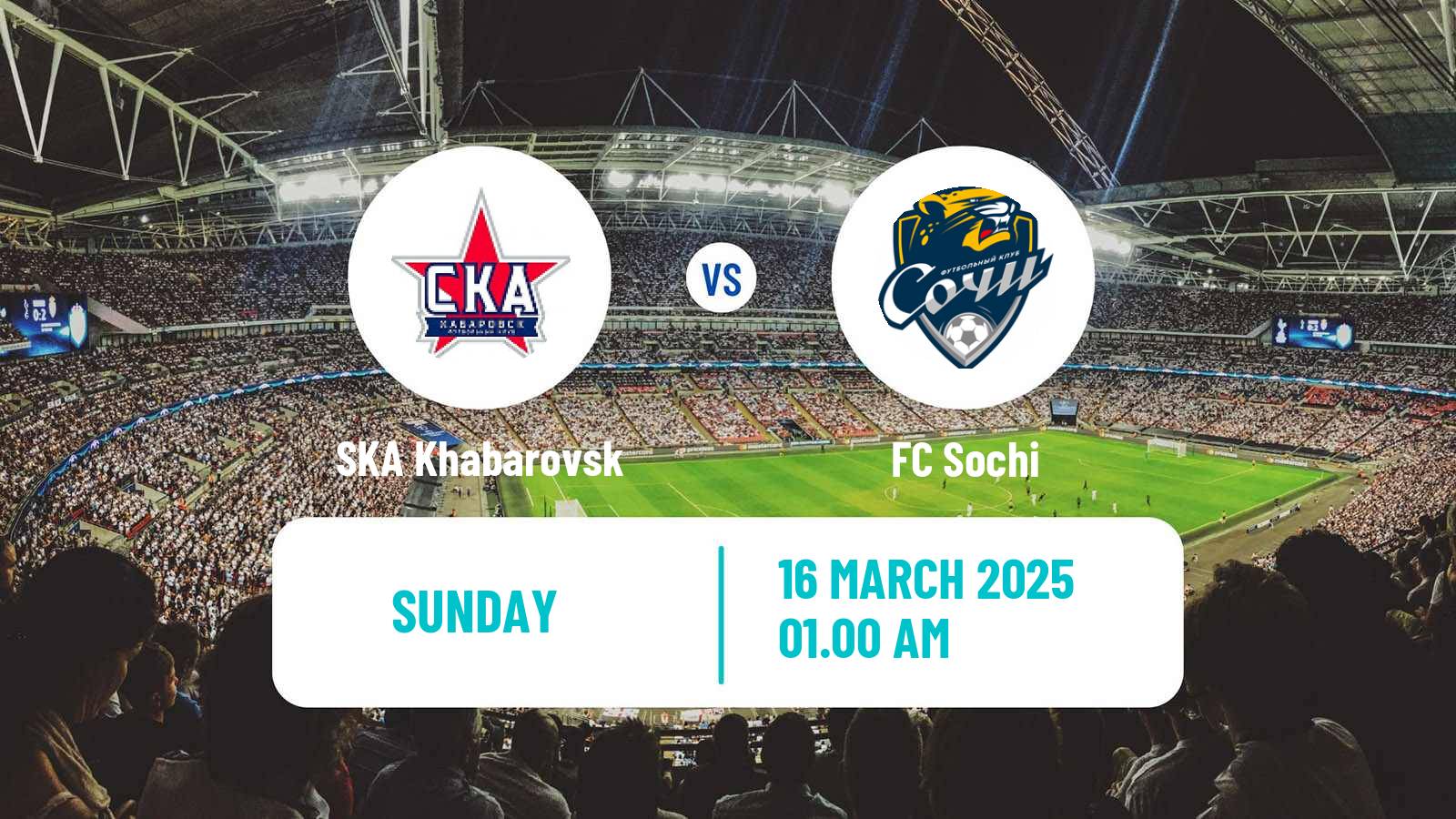 Soccer Russian FNL SKA Khabarovsk - Sochi