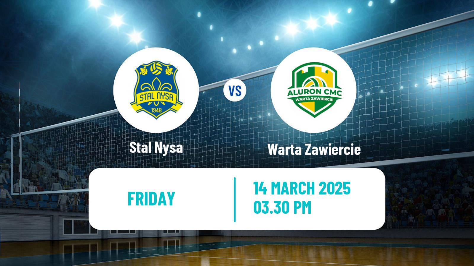Volleyball Polish PlusLiga Stal Nysa - Warta Zawiercie