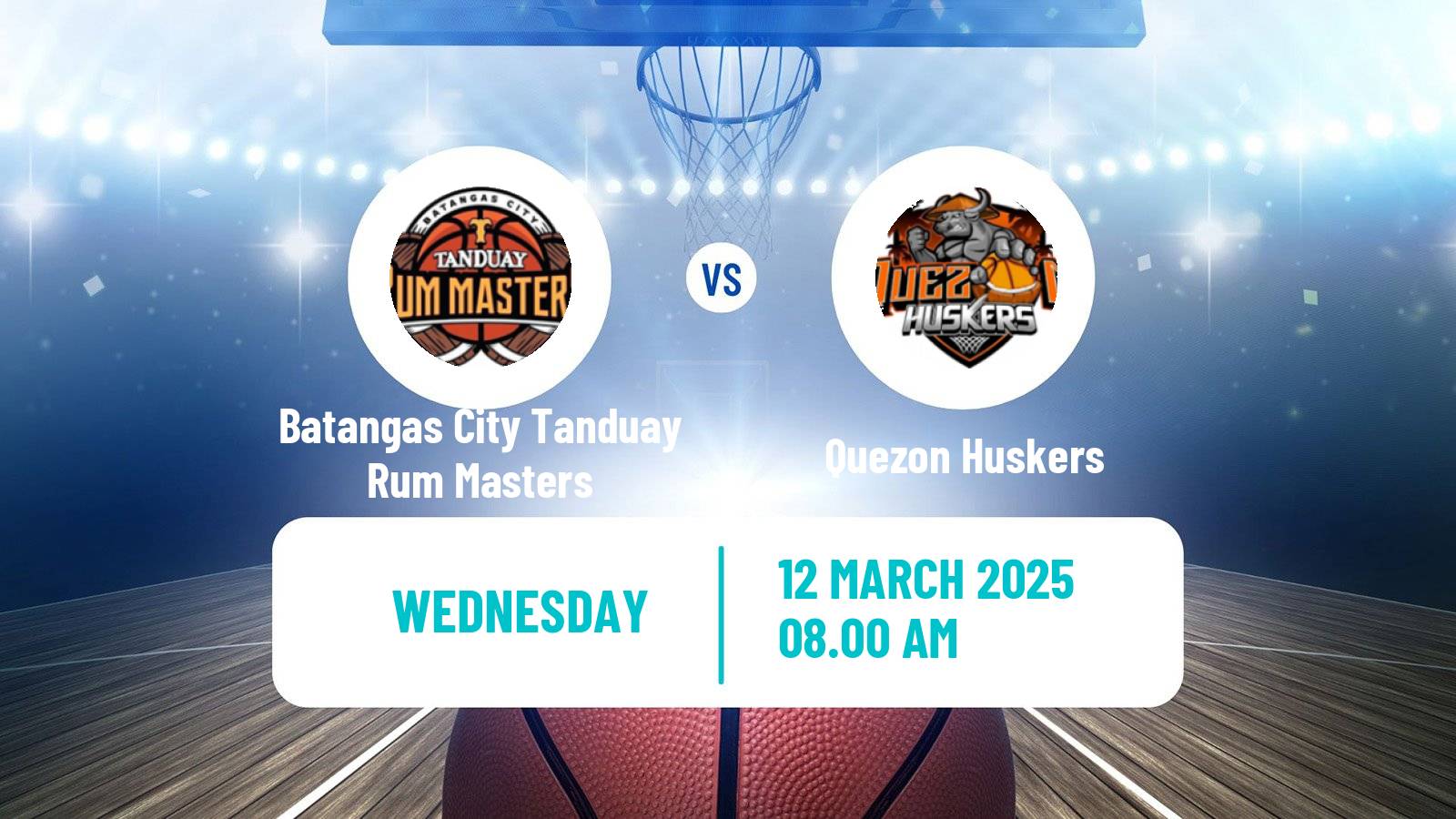 Basketball Philippines MBPL  Batangas City Tanduay Rum Masters - Quezon Huskers