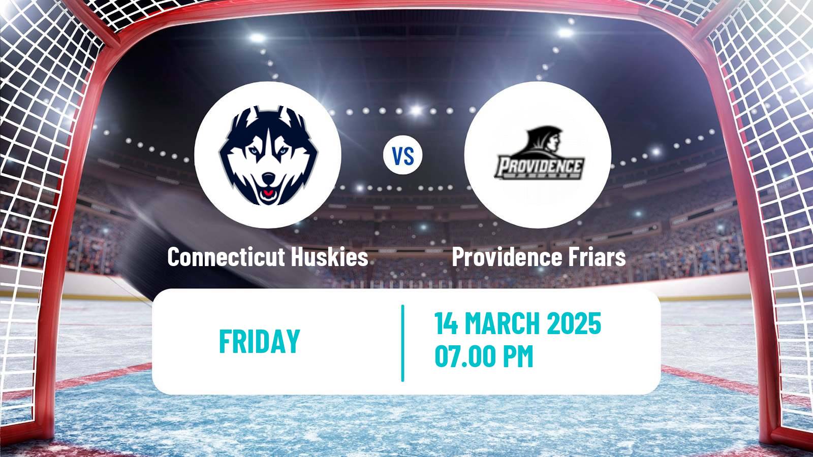 Hockey NCAA Hockey Connecticut Huskies - Providence Friars