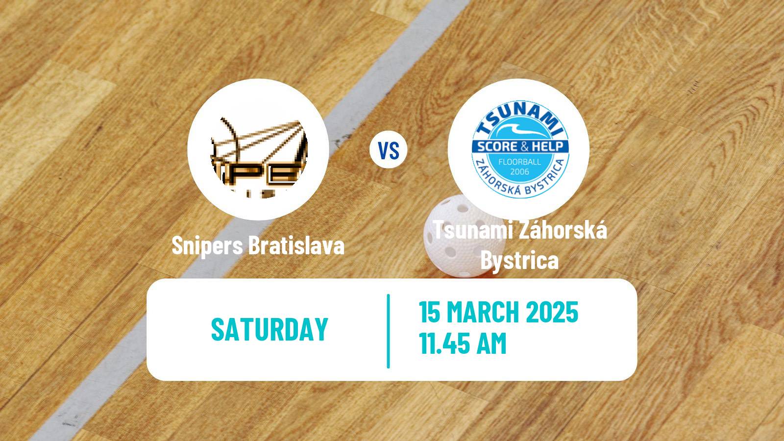 Floorball Slovak Extraliga Floorball Snipers Bratislava - Tsunami Záhorská Bystrica