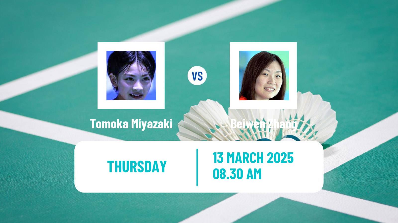 Badminton BWF World Tour All England Open Women Tomoka Miyazaki - Beiwen Zhang