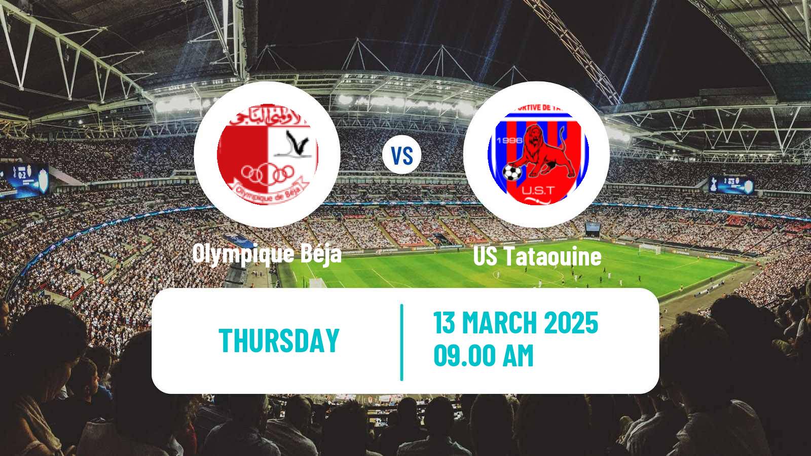 Soccer Tunisian Ligue Professionnelle 1 Olympique Béja - Tataouine