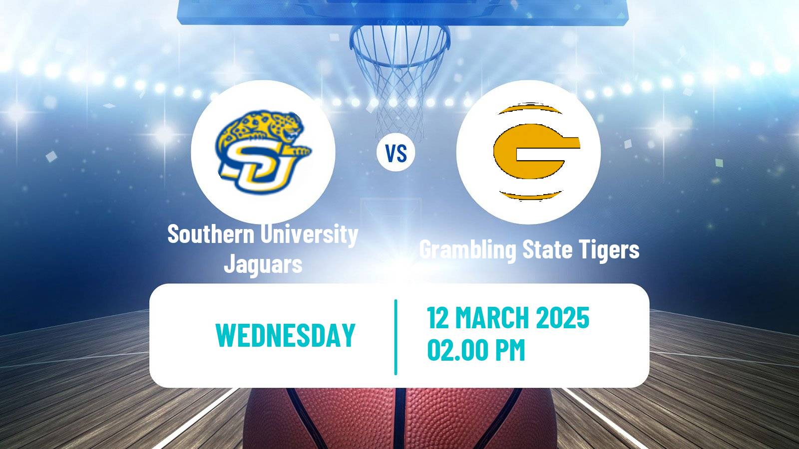 Basketball NCAA College Basketball Southern University Jaguars - Grambling State Tigers