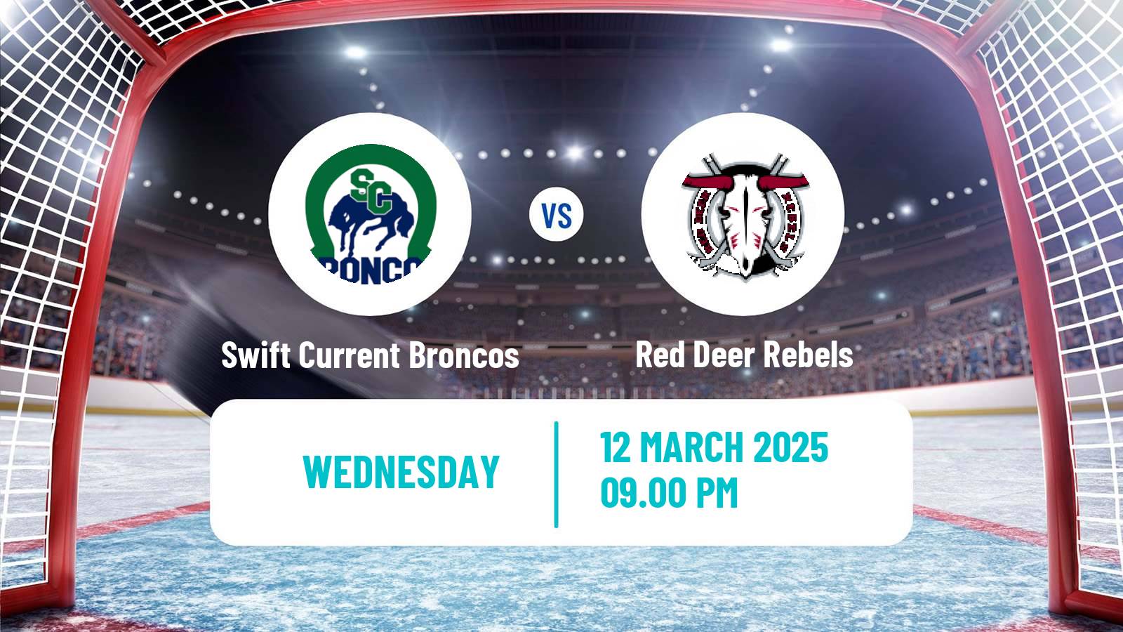 Hockey WHL Swift Current Broncos - Red Deer Rebels