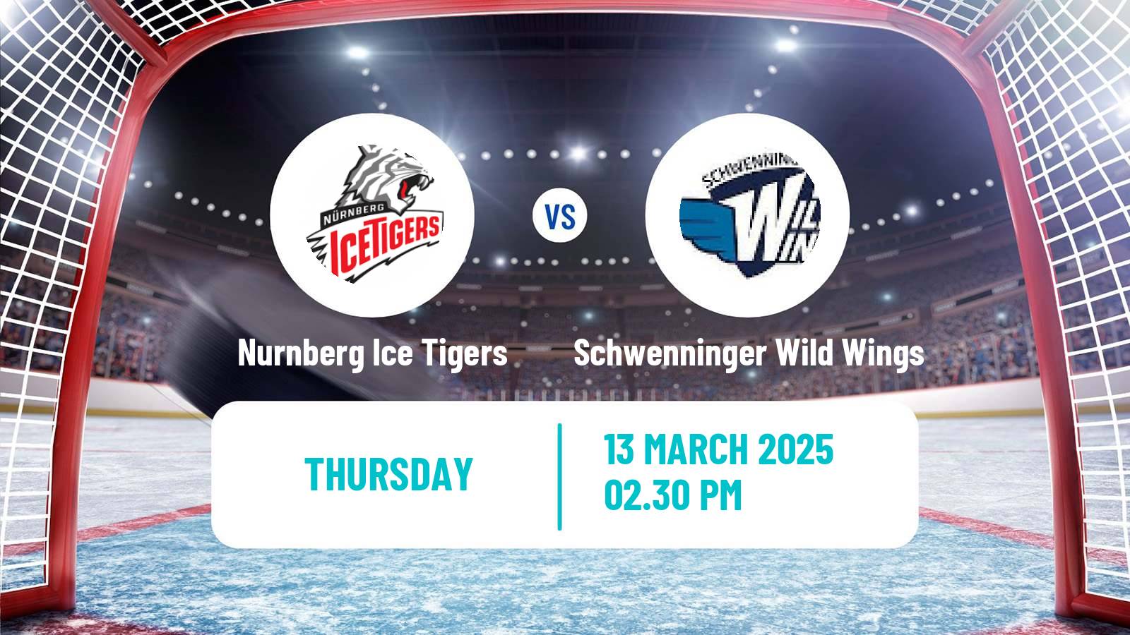 Hockey German Ice Hockey League Nurnberg Ice Tigers - Schwenninger Wild Wings