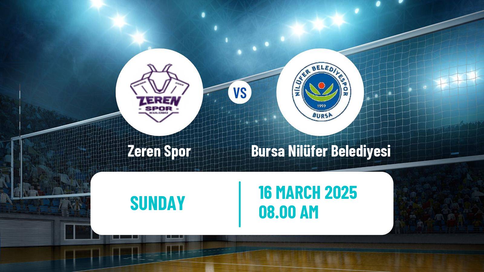 Volleyball Turkish Sultanlar Ligi Volleyball Women Zeren Spor - Bursa Nilüfer Belediyesi