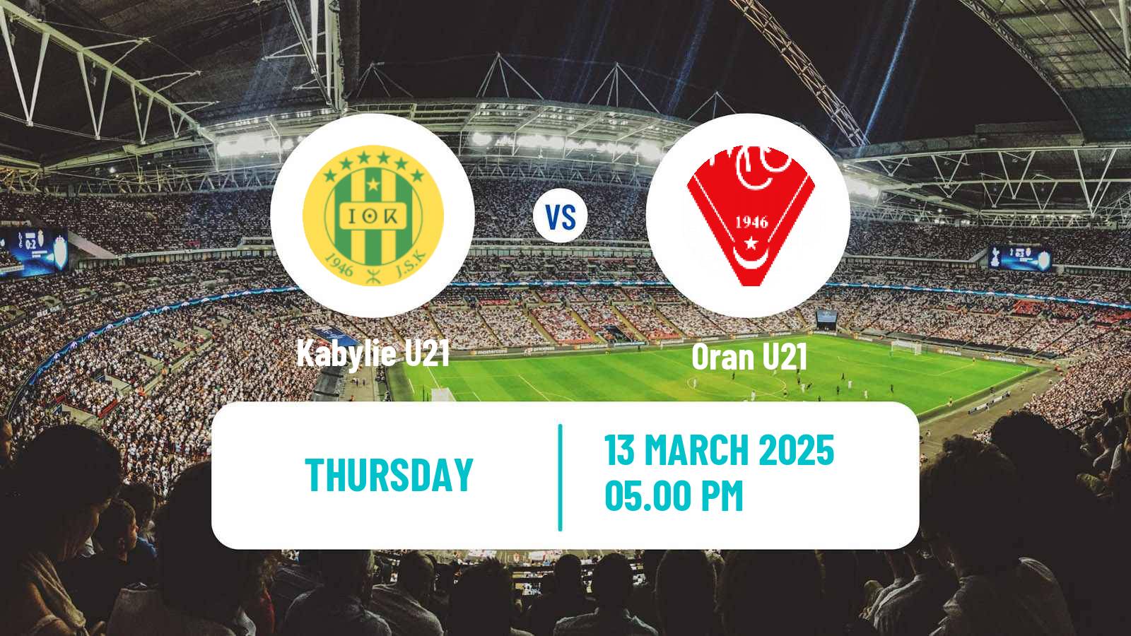 Football Algerian Ligue U21 Kabylie U21 - Oran U21