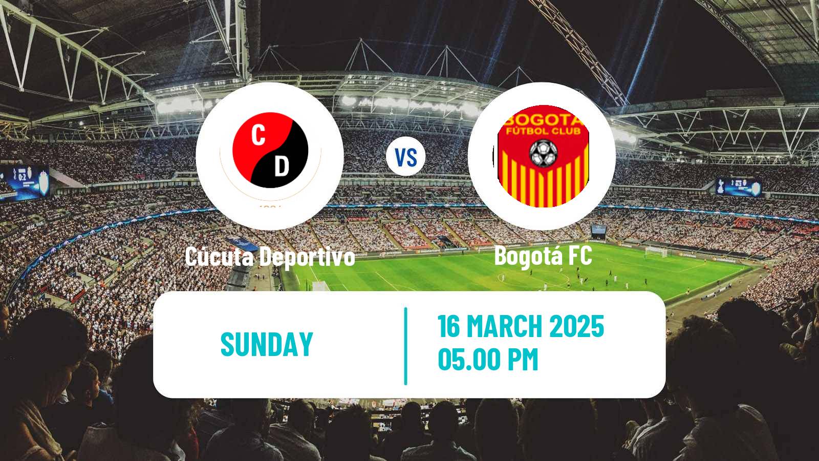 Soccer Colombian Primera B Cúcuta Deportivo - Bogotá
