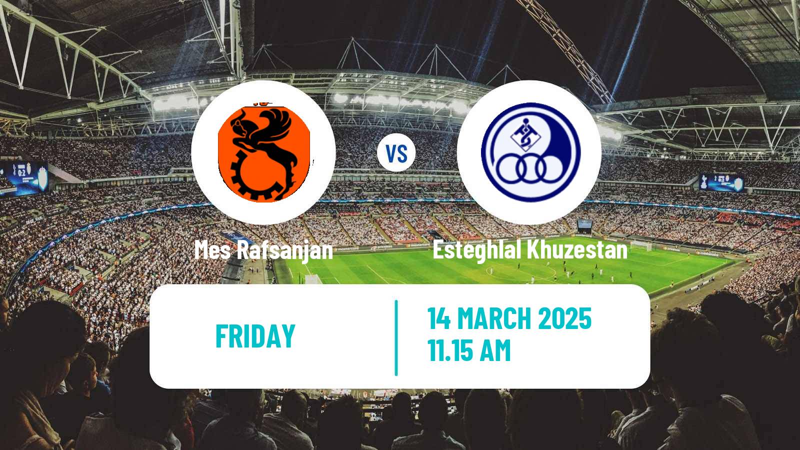 Soccer Iran Pro League Mes Rafsanjan - Esteghlal Khuzestan