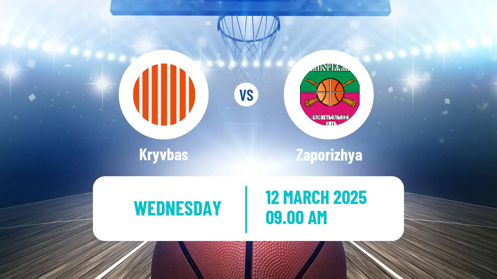 Basketball Ukrainian FBU Super League Kryvbas - Zaporizhya