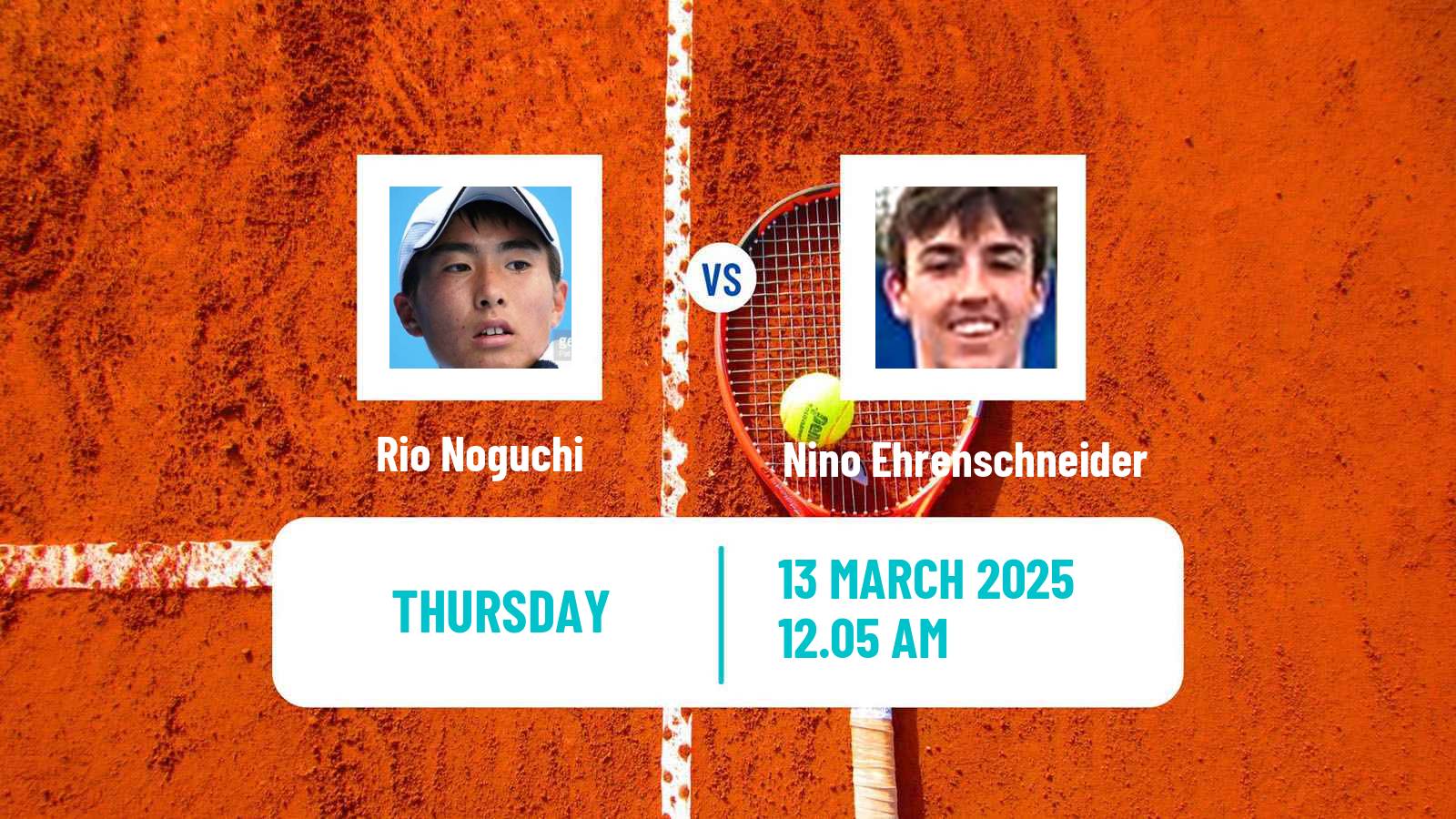 Tennis ITF M25 Luan Men Rio Noguchi - Nino Ehrenschneider