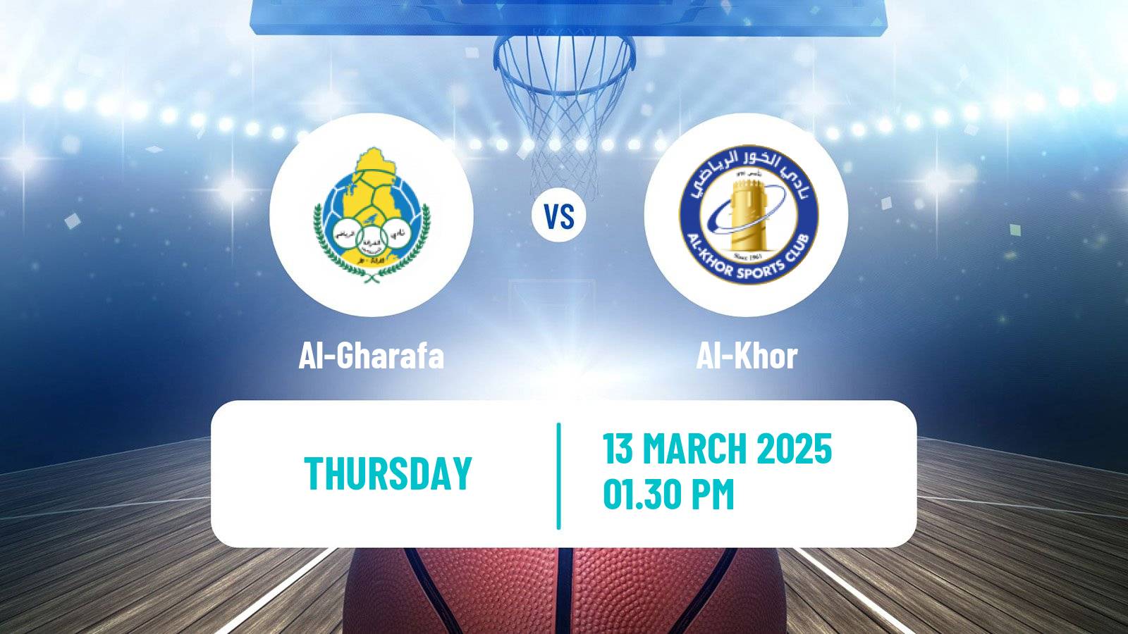 Basketball Qatar Basketball League Al-Gharafa - Al-Khor