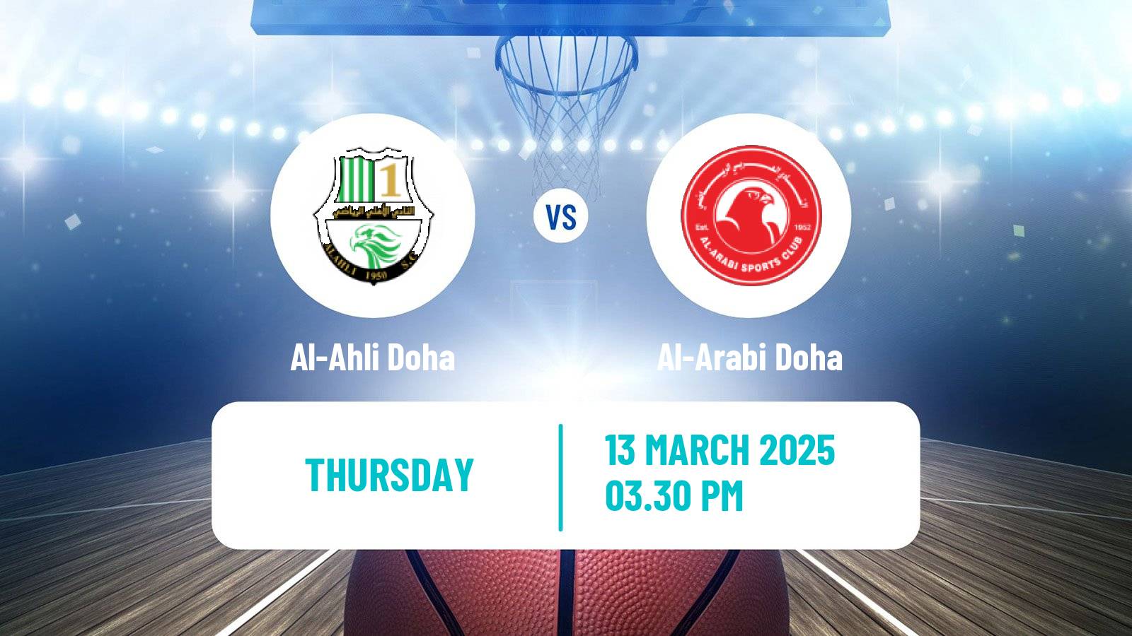 Basketball Qatar Basketball League Al-Ahli Doha - Al-Arabi Doha