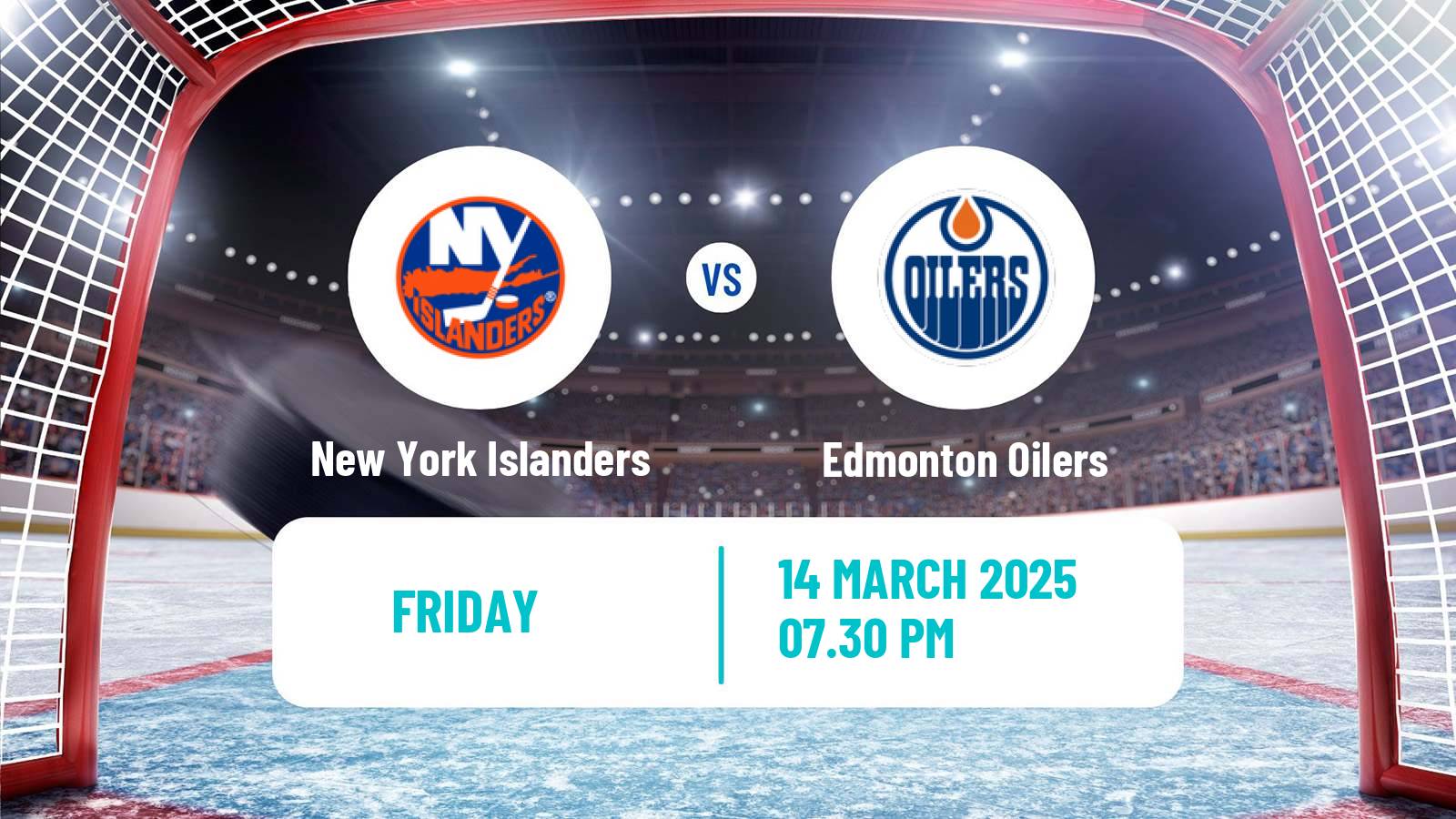 Hockey NHL New York Islanders - Edmonton Oilers