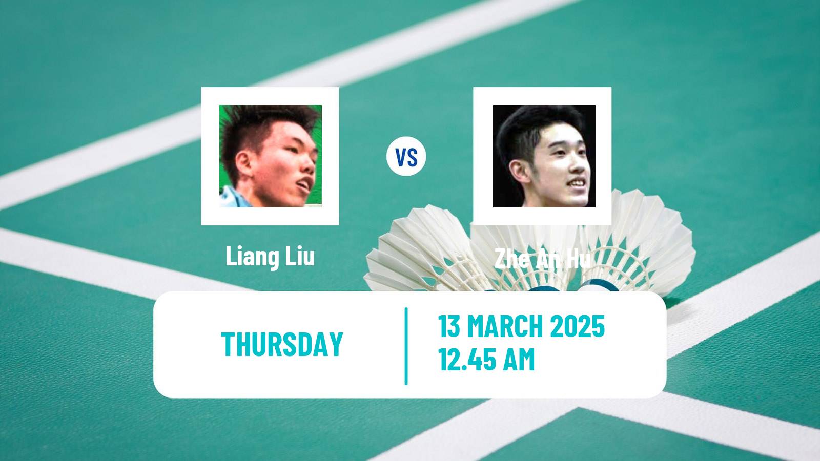 Badminton BWF World Tour China Masters Men Liang Liu - Zhe An Hu