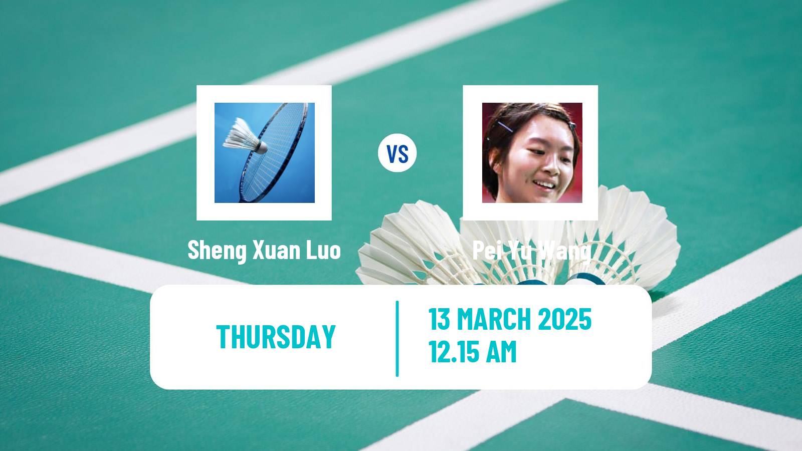 Badminton BWF World Tour China Masters Women Sheng Xuan Luo - Pei Yu Wang