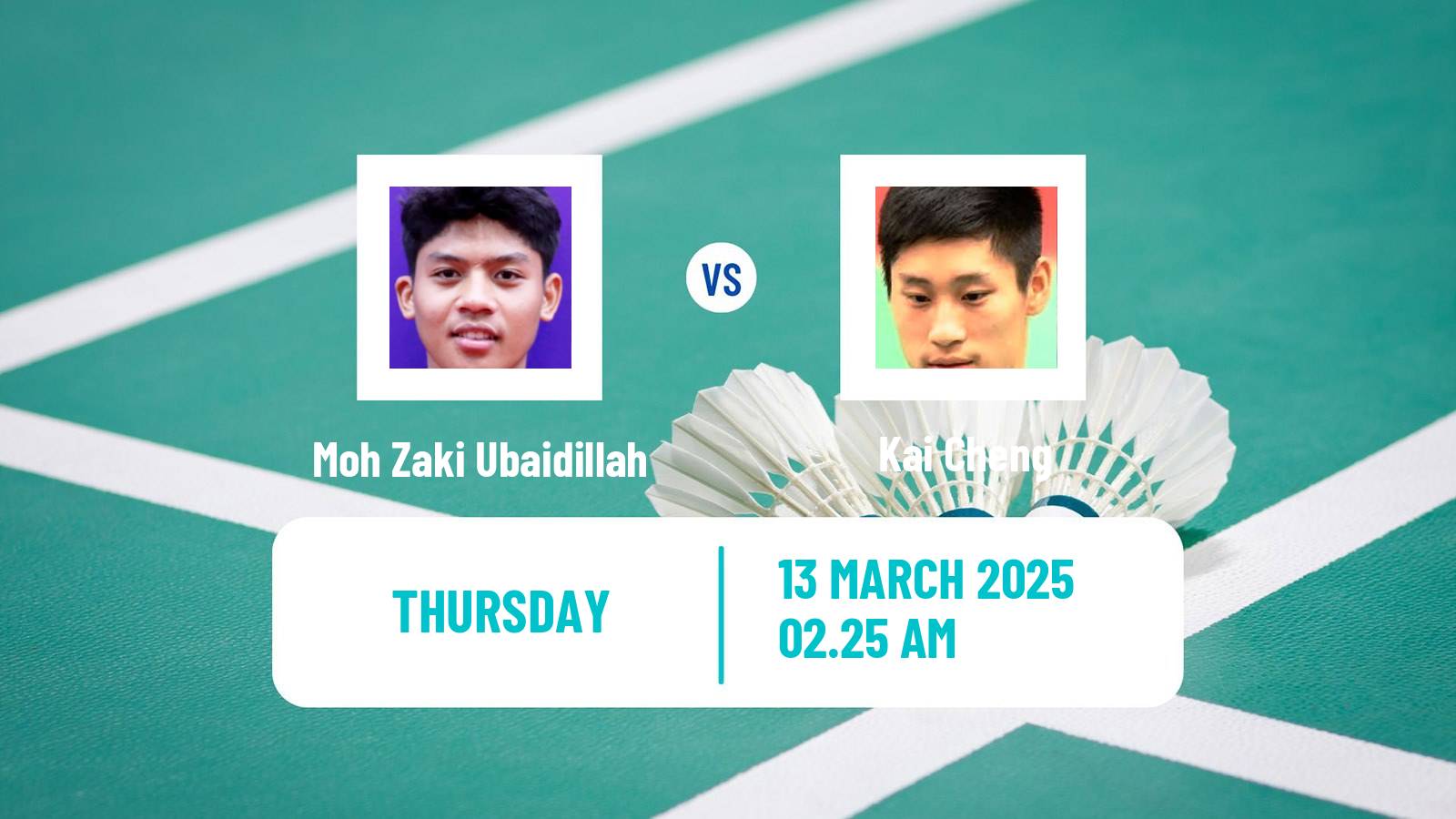Badminton BWF World Tour China Masters Men Moh Zaki Ubaidillah - Kai Cheng