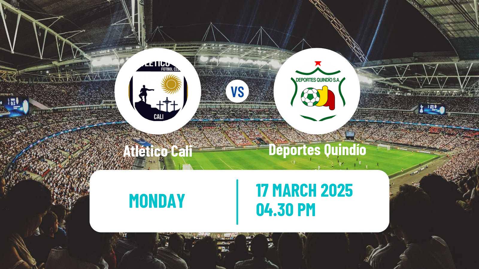 Soccer Colombian Primera B Atlético Cali - Deportes Quindío
