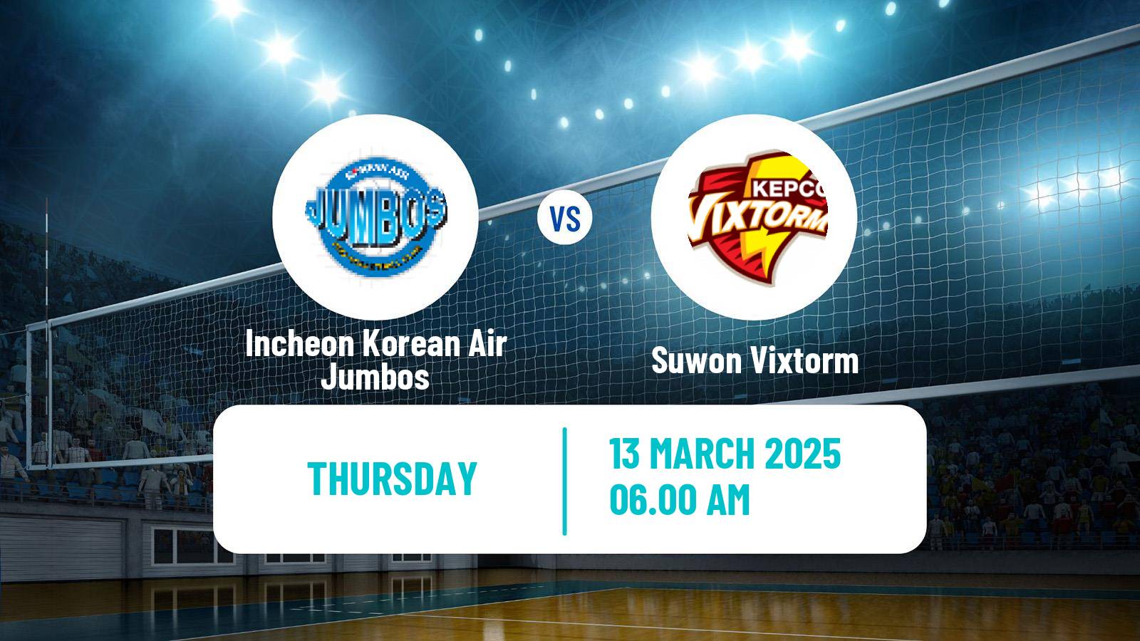 Volleyball South Korean V-League Incheon Korean Air Jumbos - Suwon Vixtorm